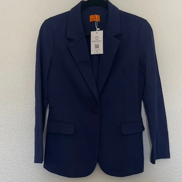 Classic Navy Women's Blazer - Picture 1 of 12